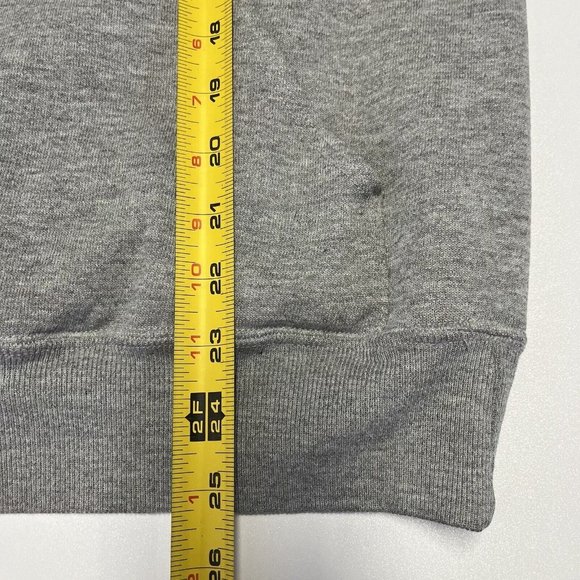 Vintage York College Hoodie Sweatshirt Mens Small Cotton Exchange Gray F5 - Picture 7 of 9